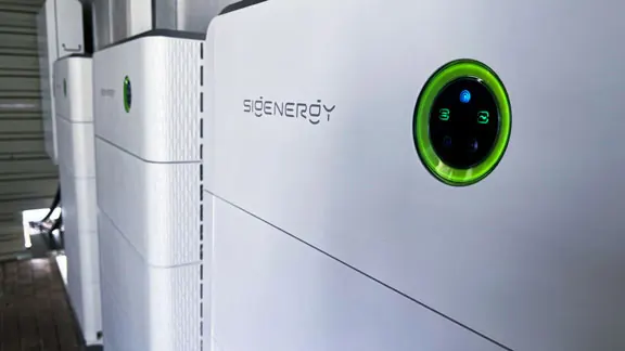 Sigenergy batteries and inverters installed by Royal Power at a BP filling station